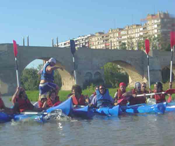 UNA GRACIL GRULLA EN EL PUENTE DE PIEDRA